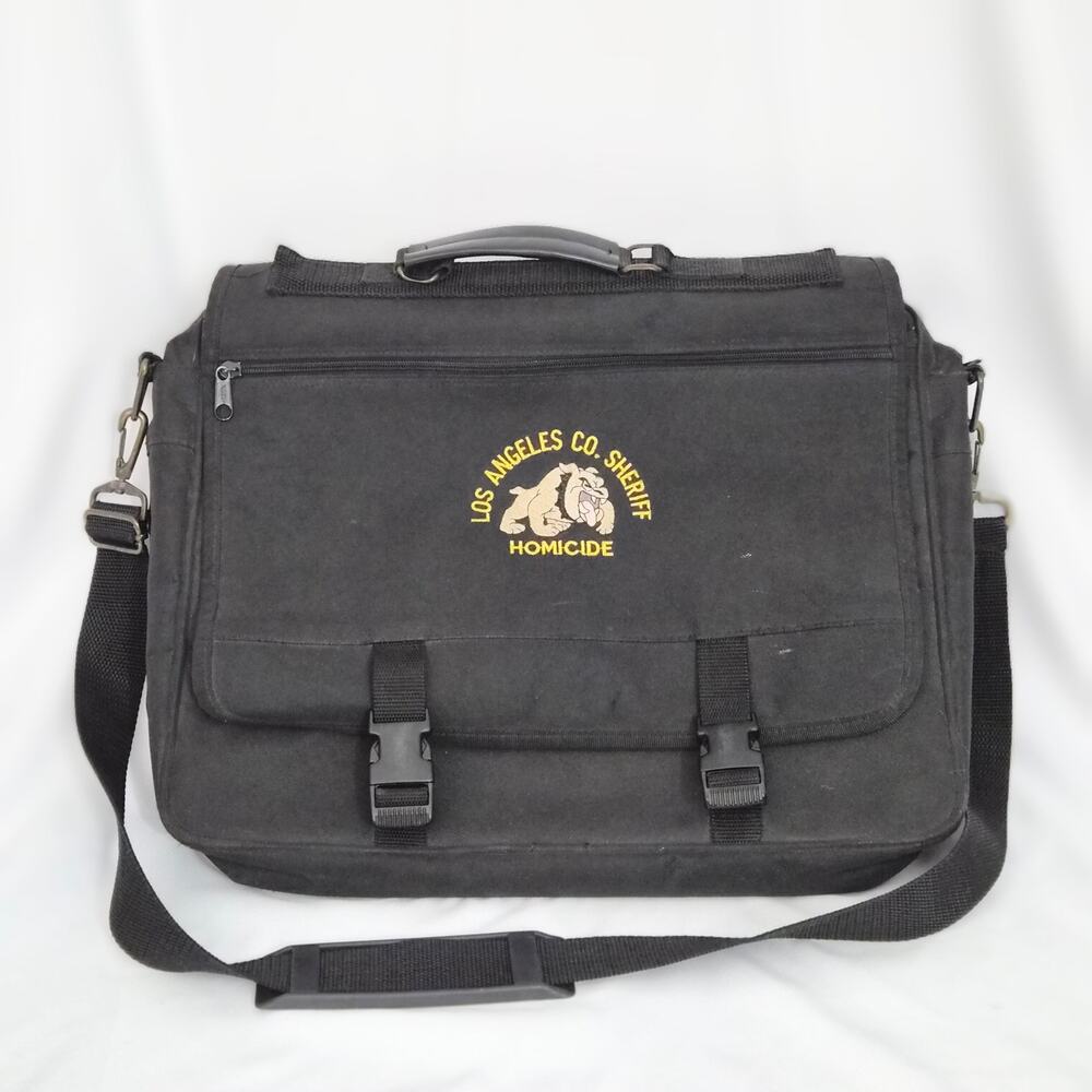 LA Co Sheriff‎ Homicide Gorpcore Messenger Bag Toppers Black Tactical Briefcase